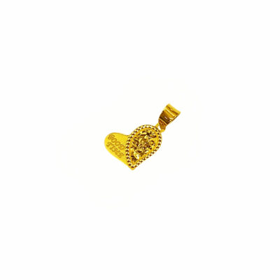 916 Gold Bling Bling Heart Pendant ( Good Time )