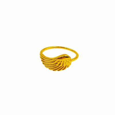 916 Gold Turkey Angel Wing Ring