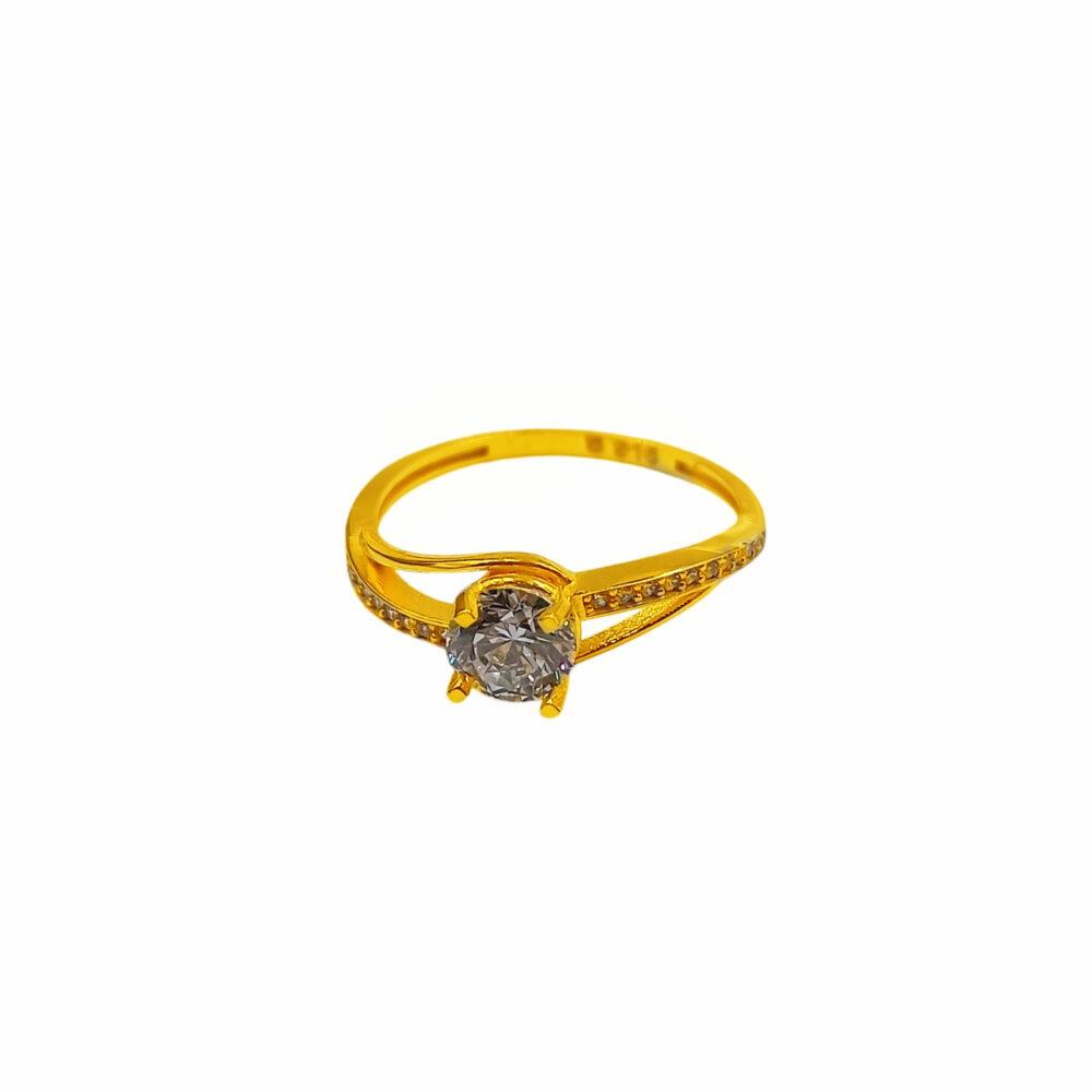 916 Gold Turkey Glory Zirconia Ring - Image 2