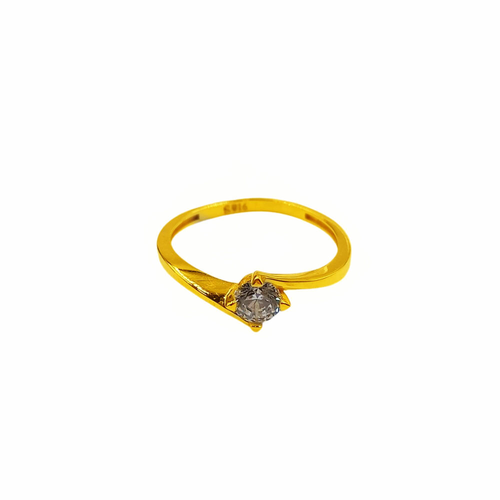 916 Gold Turkey Glory Zirconia Ring - Image 2