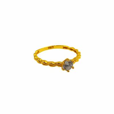 916 Gold Turkey Glory Zirconia Ring