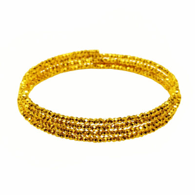 916 Gold 4 Layer Ball Spring Bangle