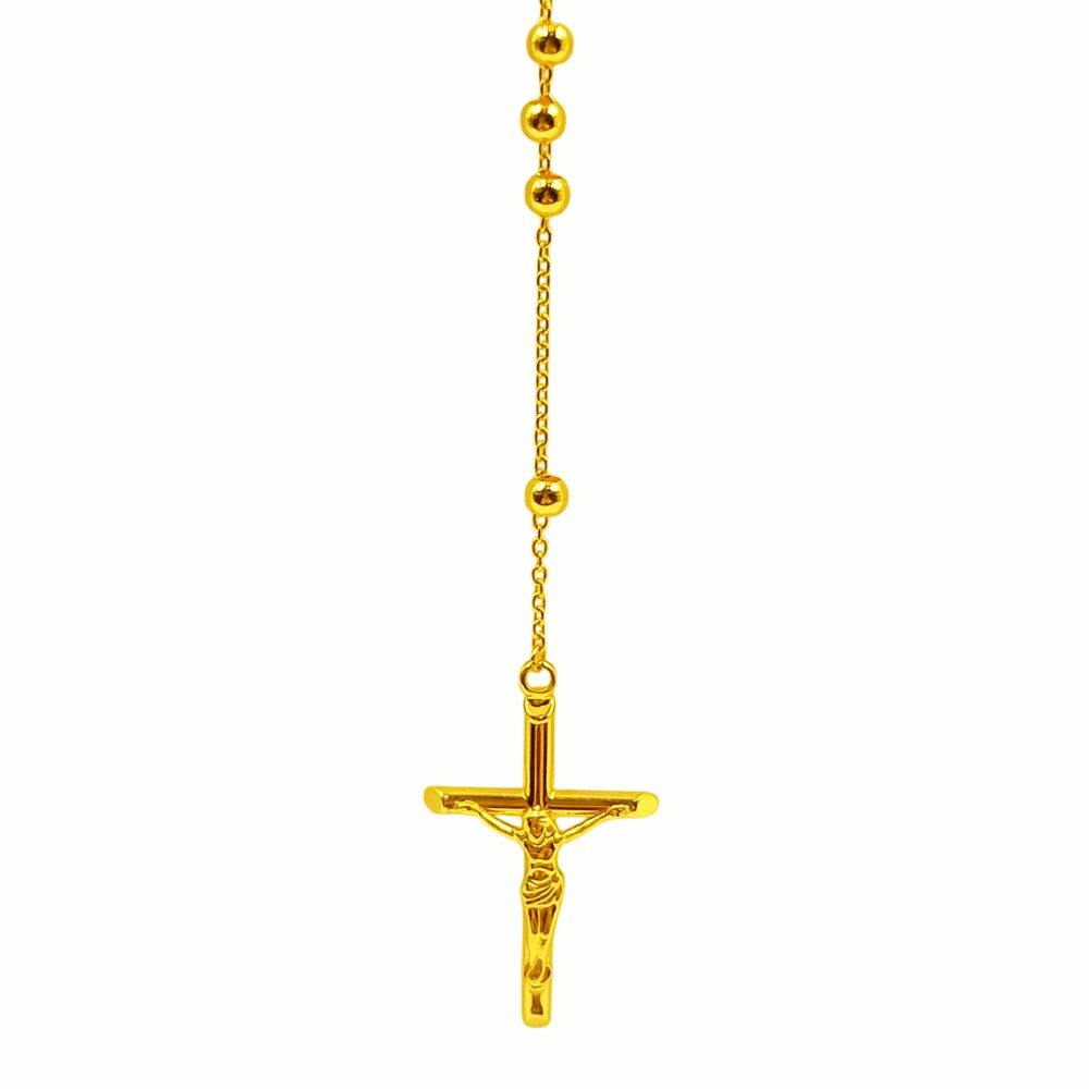 916 Gold Rosary Necklace - Image 2