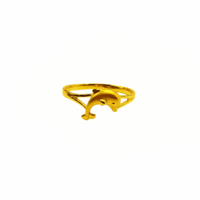 916 Gold Dolphin Ring