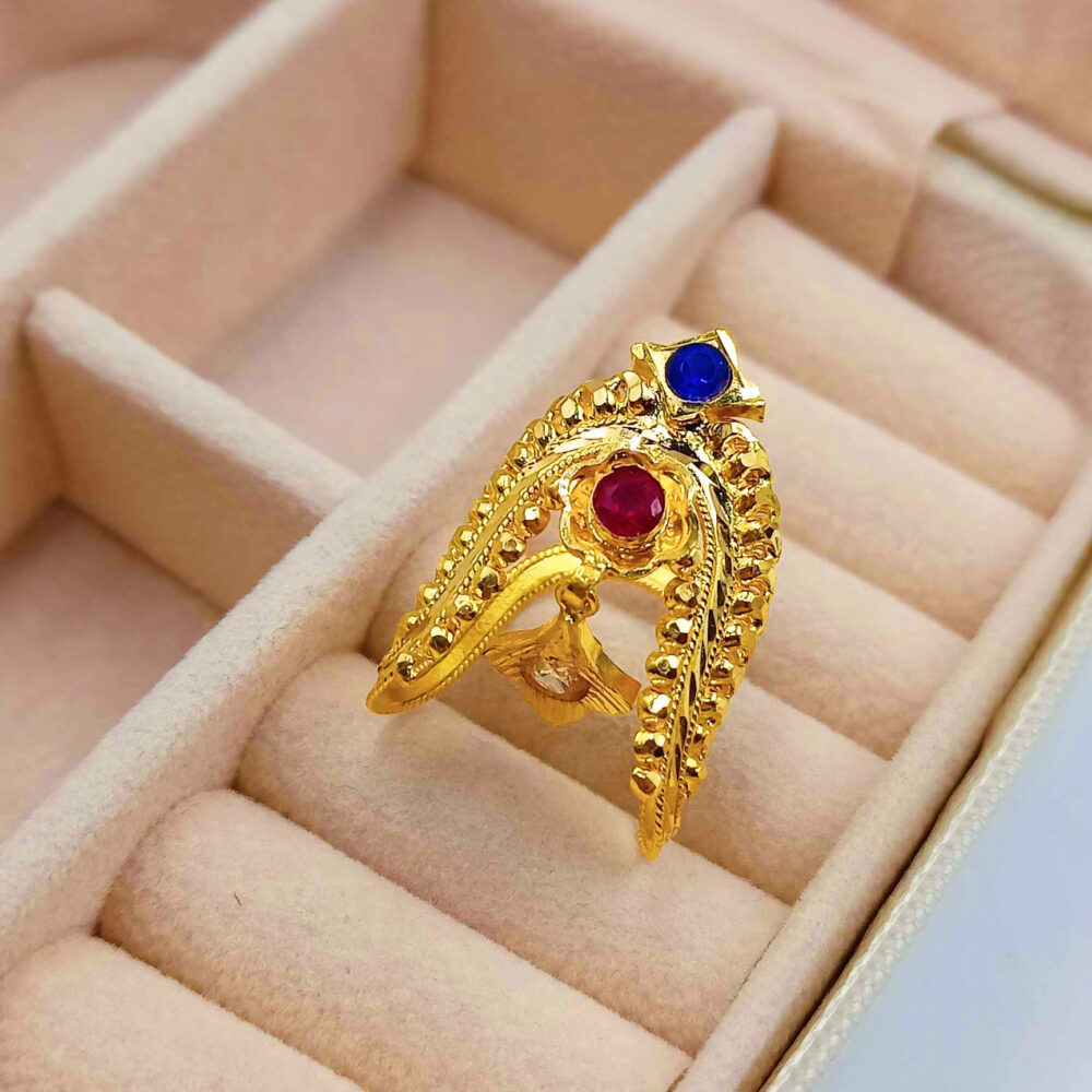 916 Gold Dangling Vanki Ring - Image 3