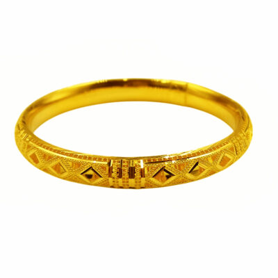 916 Gold Dubai Bangle (7.5mm)