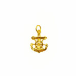 916 Gold Anchor Pendant