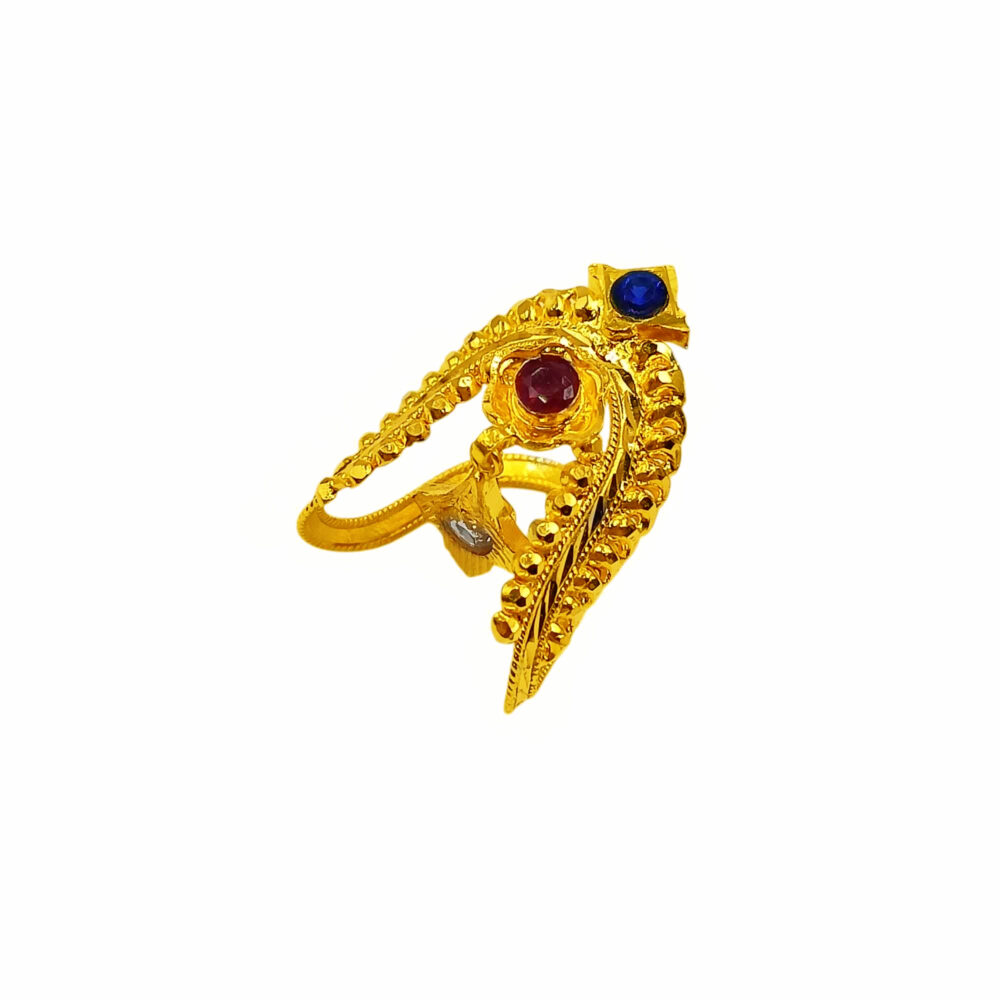 916 Gold Dangling Vanki Ring