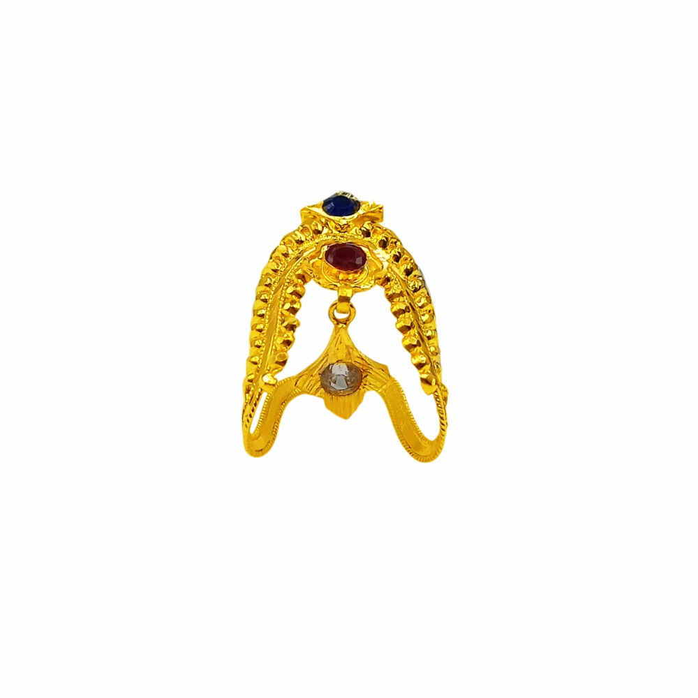 916 Gold Dangling Vanki Ring - Image 2