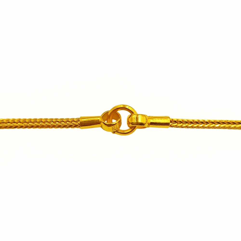 916 Gold Thali Chain With Mugappu ( 3 Golden Ball ) - 3 Pounds - Image 3