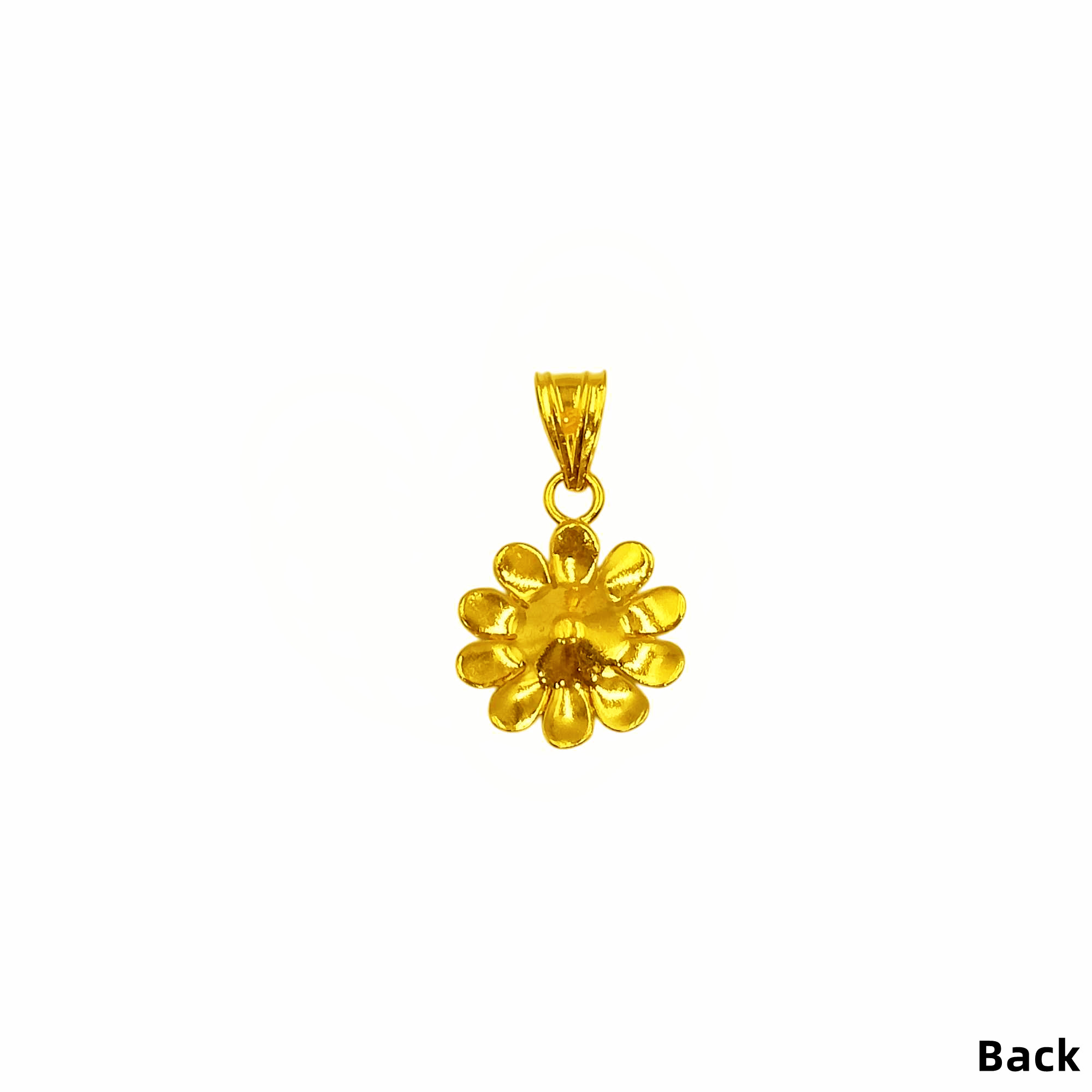 916 Gold Flower Pendant - Image 2