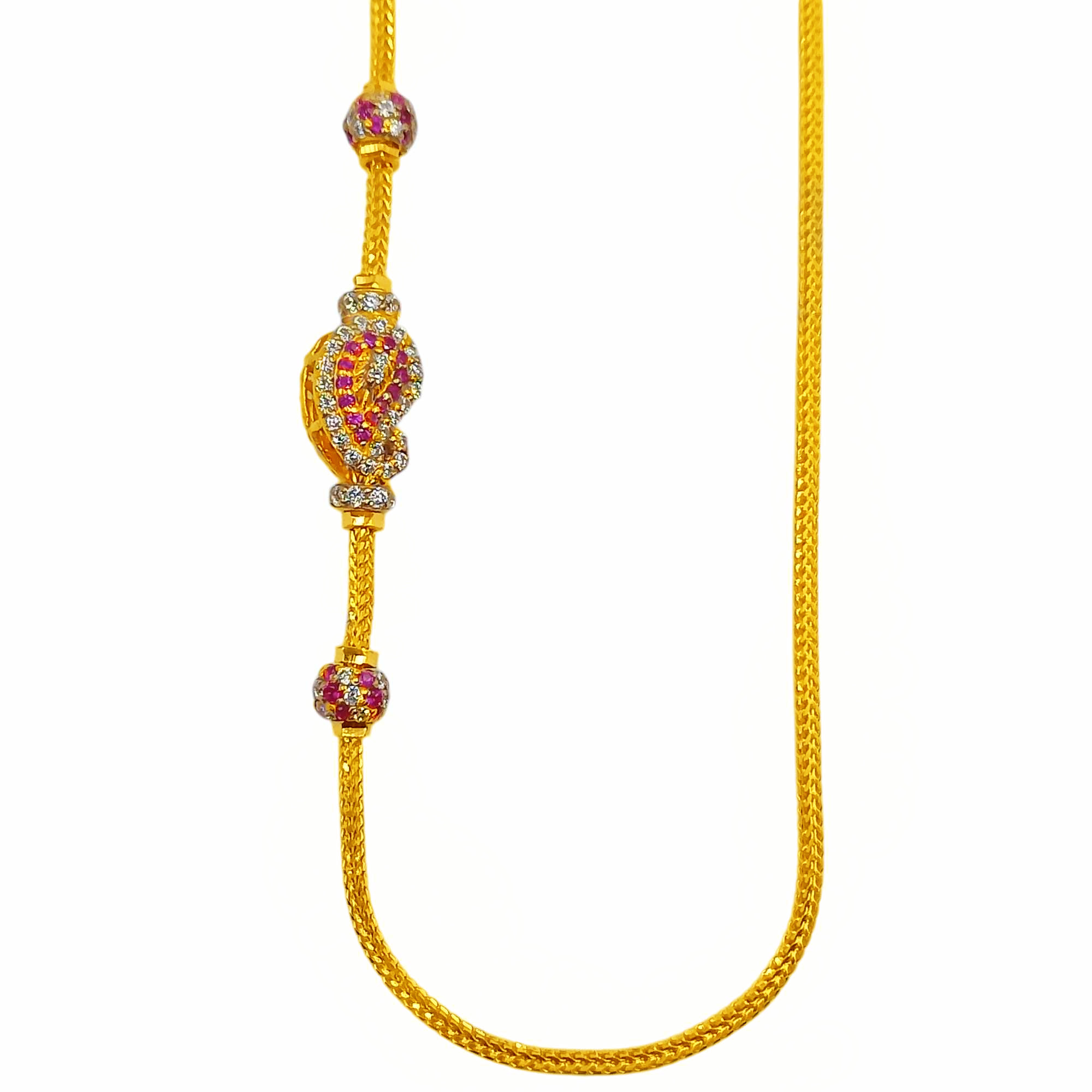 916 Gold Thali Chain With Mugappu Manga – Pounds – Marina