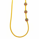 916 Gold Thali Chain With Mugappu ( 3 Mix Zirconia Ball ) - 2 Pounds