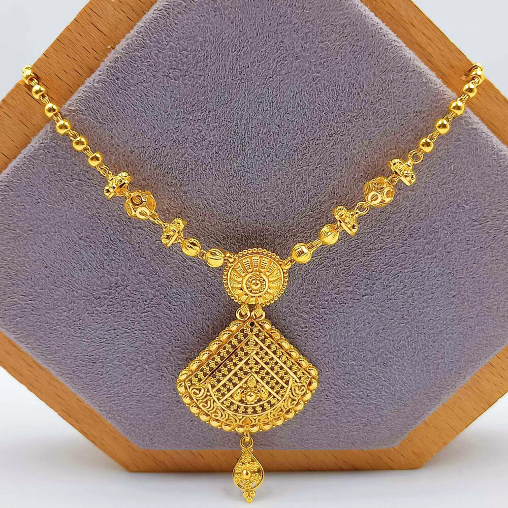 916 Gold Dubai Bombay Necklace