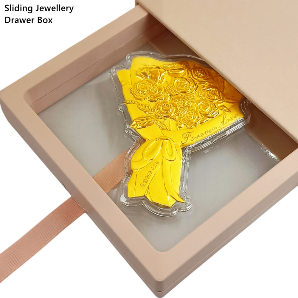 999 Pure Gold Note Blossoming Love Roses Bouquet ( 0.3gm ) - Image 3