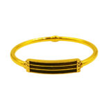 916 Gold 3 Layer Elephant Hair Bangle