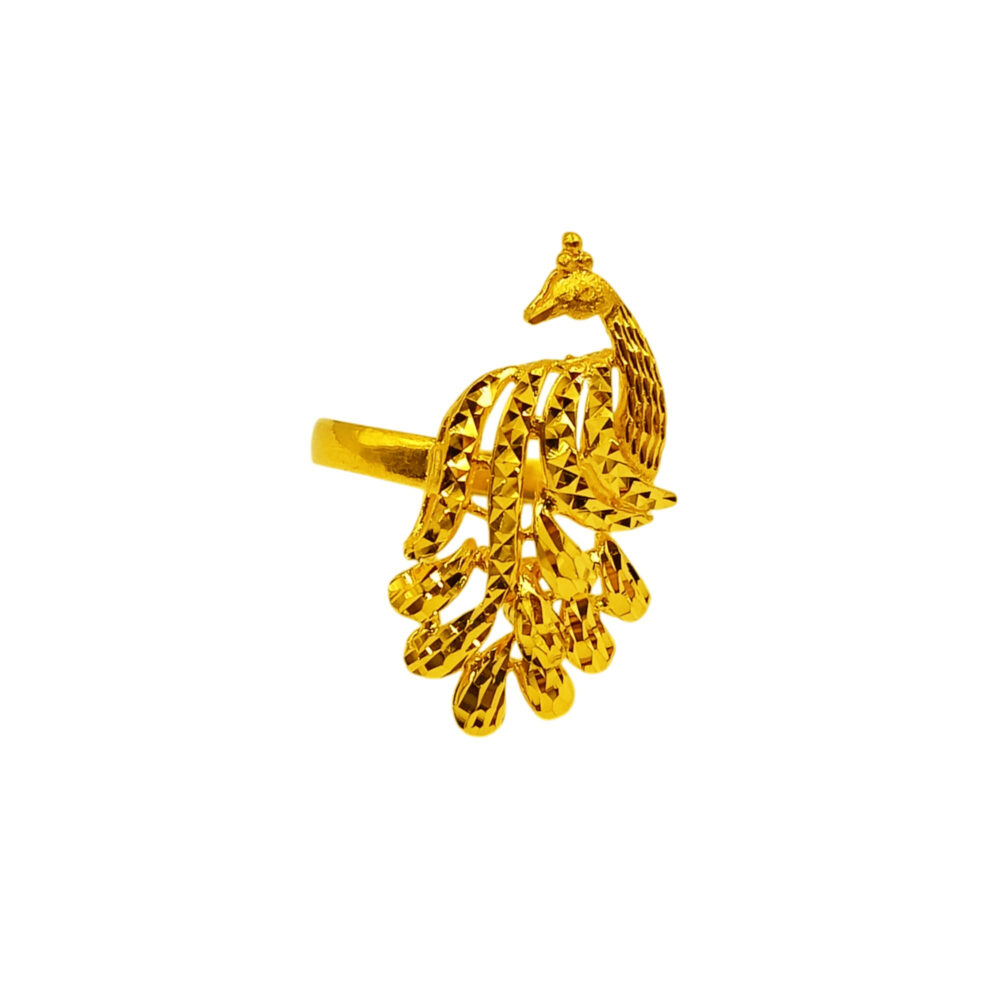 916 Gold Peacock Ring - Image 2