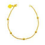 916 Gold Tan Kou Ball Bracelet