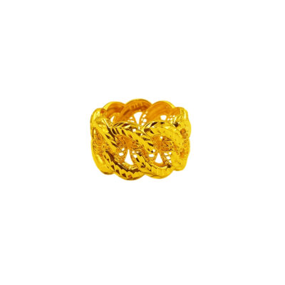 916 Gold Full Coco Ring (12mm)