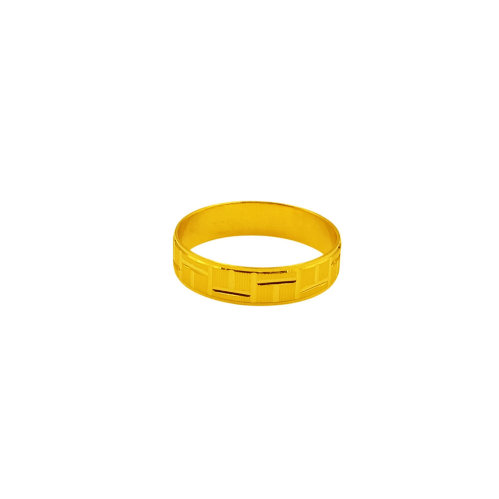 916 Gold Engagement Ring / Wedding Band ( 5mm ) - Image 2