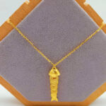 999 Pure Gold Fish Coin Polo Necklace