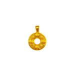 999 Pure Gold Elegant Round Pendant
