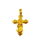 916 Gold Mother Mary Cross Pendant