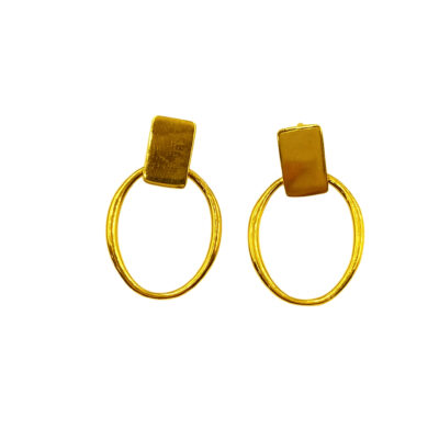 916 Gold Turkey Clip Earrings