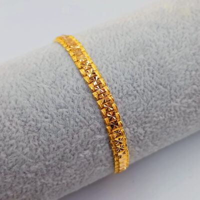 916 Gold Solid Men Bracelet ( 5.5mm )