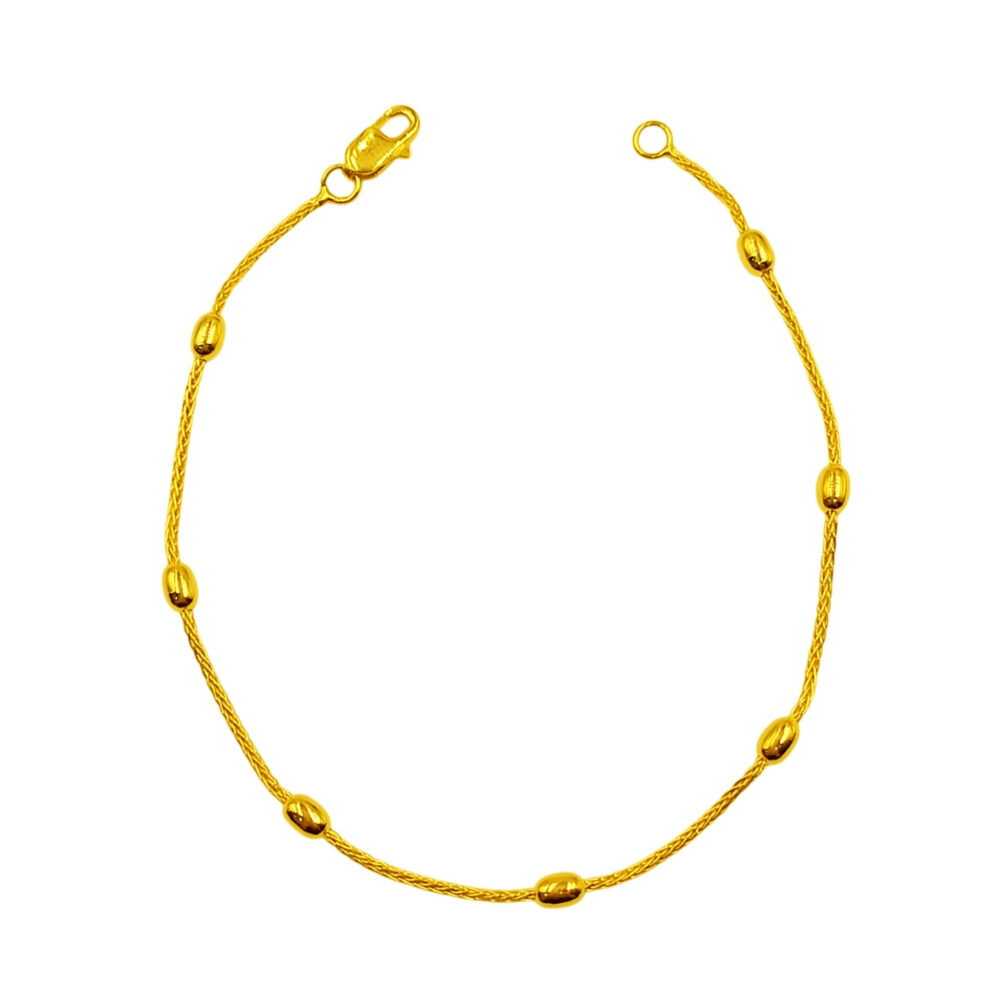 916 Gold Bead Ice Cream Bracelet