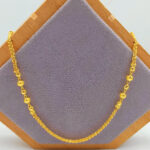 916 Gold Glitter Ball Necklace