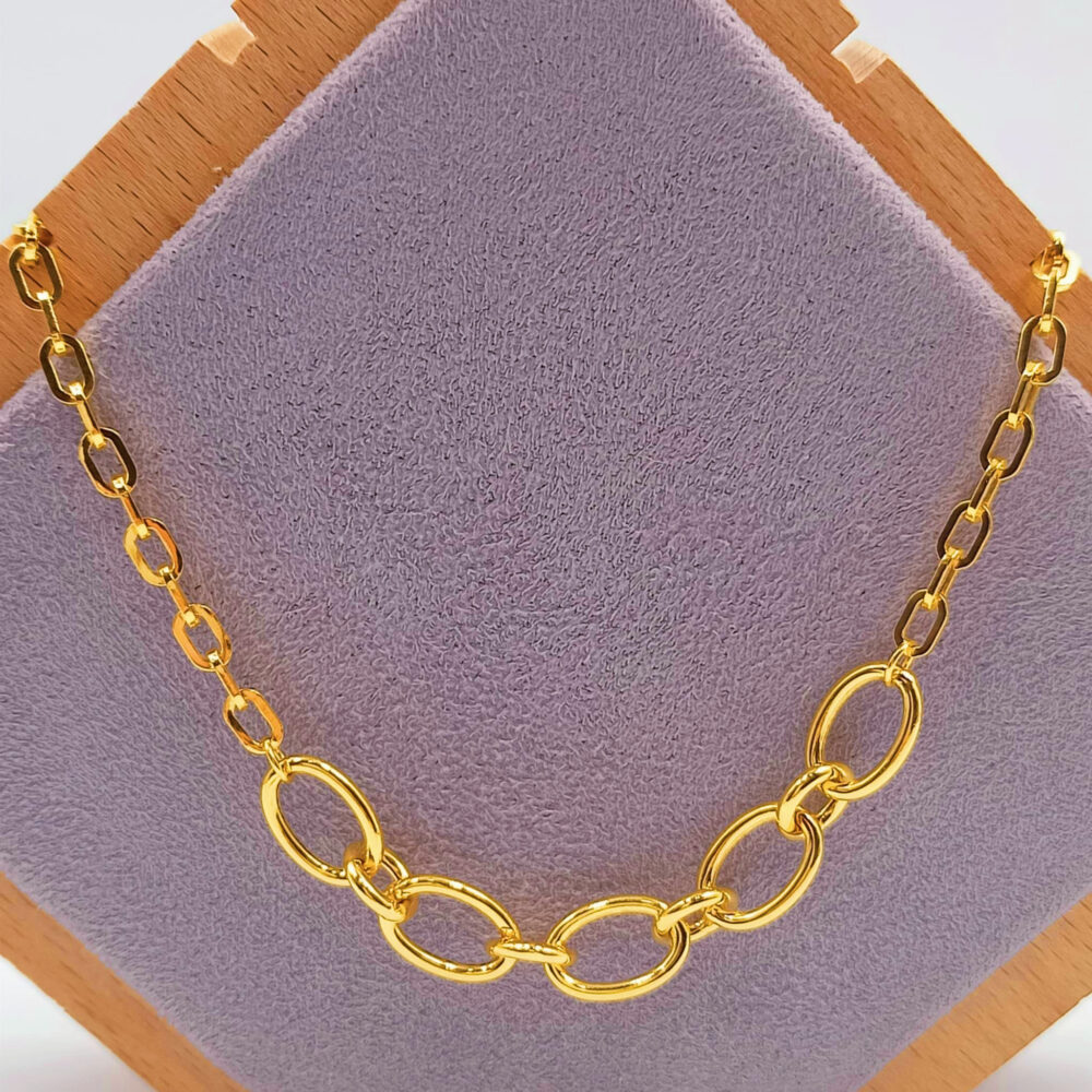916 Gold Turkey Link Necklace