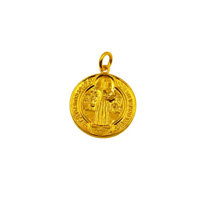 916 Gold Turkey Hollow Jesus Pendant