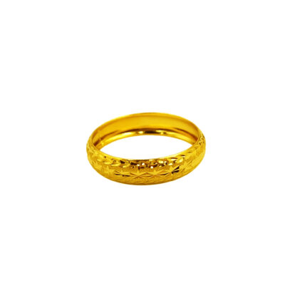 916 Gold Hollow Ring (5mm)