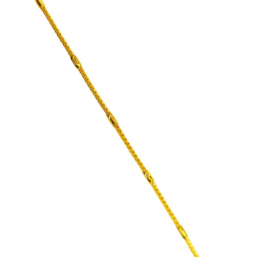 916 Gold Casting Tube Cable Bracelet - Image 2