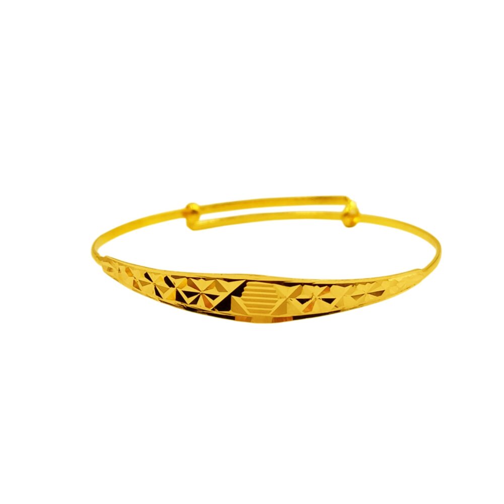 916 Gold Baby Bangle ( Adjustable )