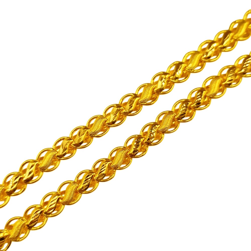916 Gold Lotus Chain ( 6mm ) - Image 2