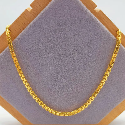 916 Gold Cable Interlocking Chain ( 3mm )