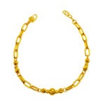 916 Gold Casting Ball with Clip Link Bracelet