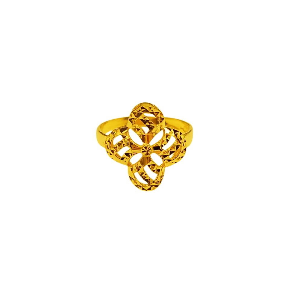 916 Gold Casting Flower Ring