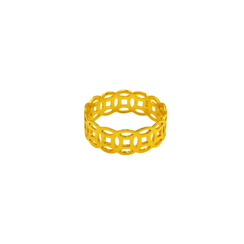 916 Gold Coin Ring