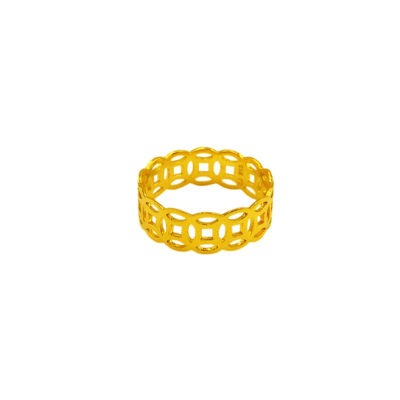 916 Gold Coin Ring
