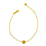 916 Gold Bling Bling Flower Bracelet