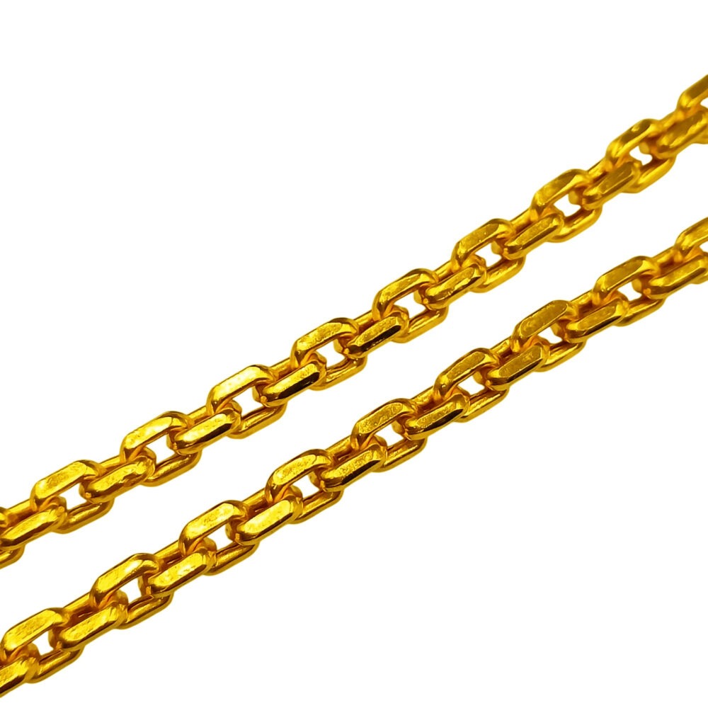 916 Gold Cable Interlocking Chain - Image 2