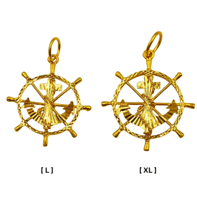 916 Gold Anchor Pendant ( L | XL )