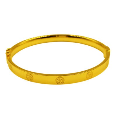 916 Gold OM Bangle ( 5mm )
