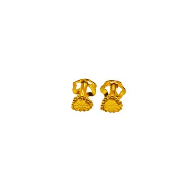 916 Gold Mini Heart Stud Earrings