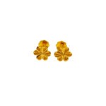 916 Gold Flower Stud Earrings
