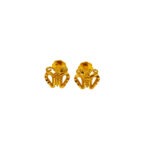 916 Gold Butterfly Stud Earrings
