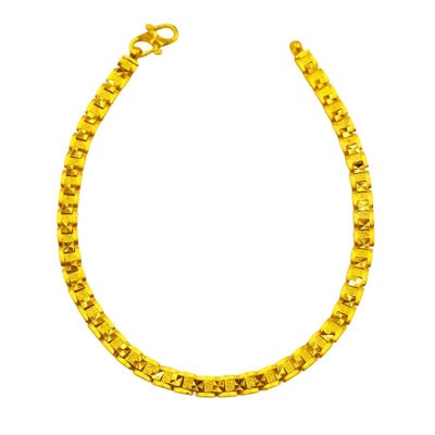 916 Gold Solid Men Bracelet (4mm)